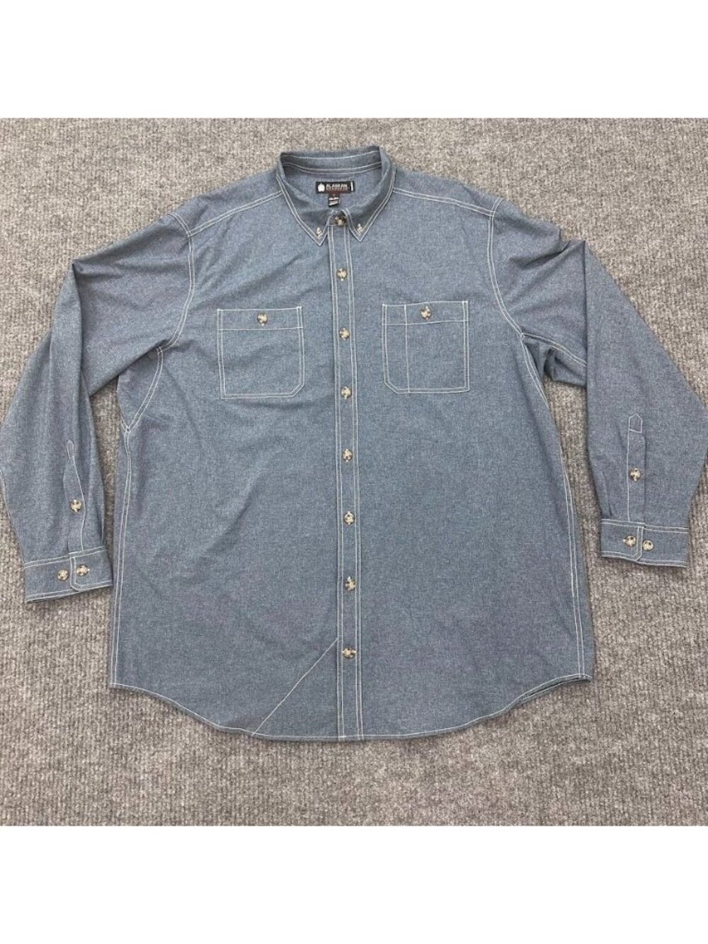 Alaskan Hardgear Bush Pilot Shirt Long Sleeve Button Up Mens Plus Size 2XL Tall